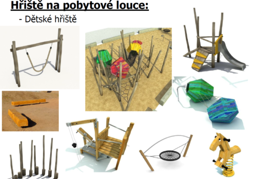 Lesopark Benátky - vizualizace