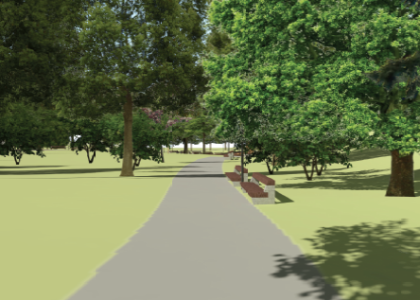Park u Boříka - vizualizace