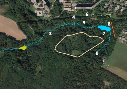 Cesta vody a Park nad rybníkem